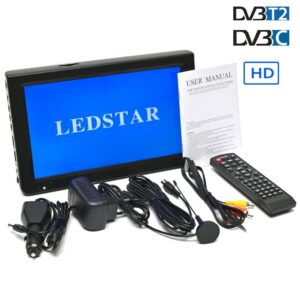 Портативный телевизор 10 дюймов LEDSTAR со встроенным аккумулятором